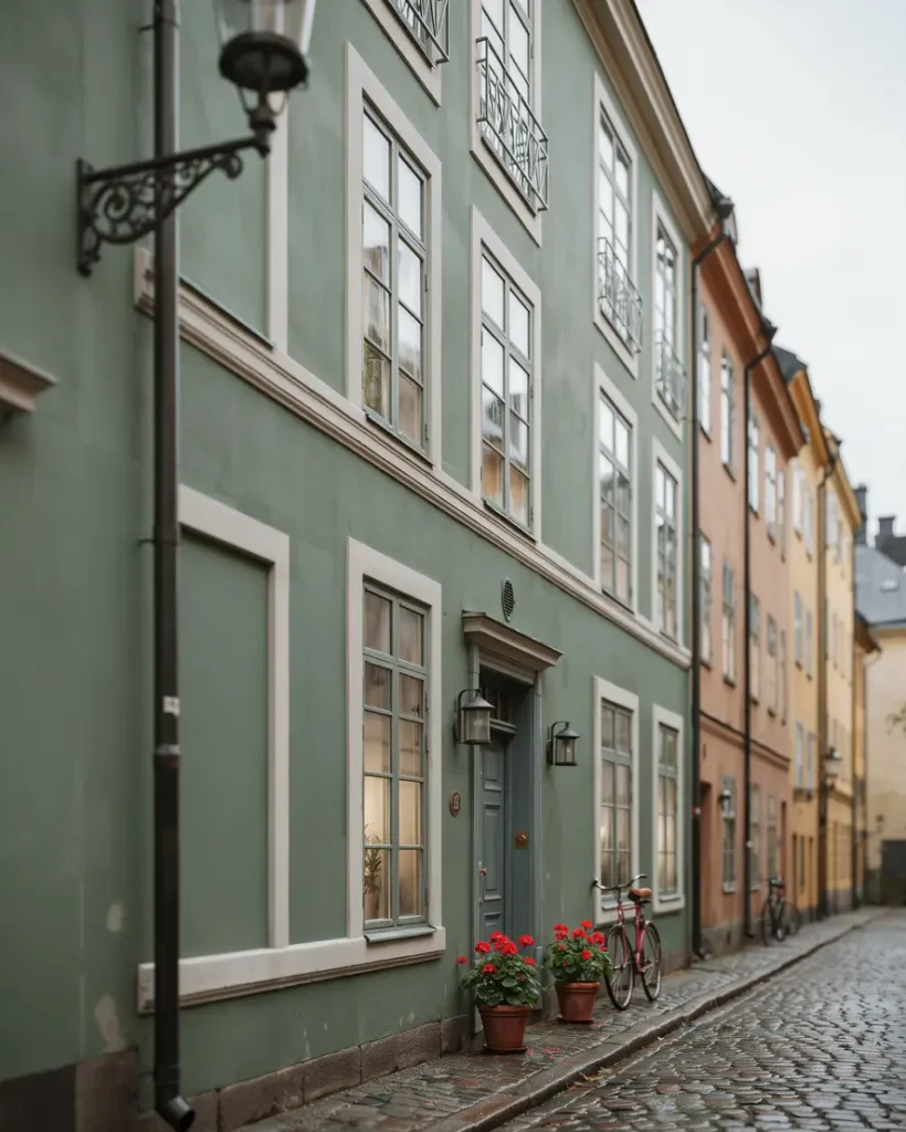 fasadm lning av innerg rdsfasad p sekelskifteshus i s dermalm stockholm
